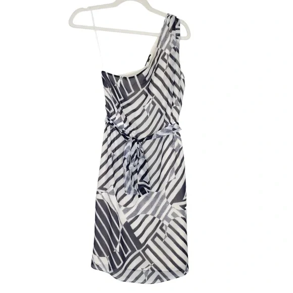 Theory One Shoulder 100% Silk Dress Size 6 - Picture 1 of 5